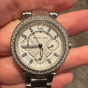 Michael Kors Silver Chronograph Watch